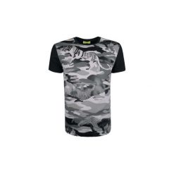 T-shirty z krótkim rękawem Versace Jeans B3GQB718 / Print MT8 Slim. Czarne t-shirty męskie Versace Jeans, xl, bez wzorów, z jeansu, bez kołnierzyka, krótkie. Za 299,00 zł.