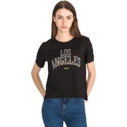 Guess Glam Koszulka Czarny. Czarne koszulki damskie Guess, xs, z aplikacjami, z bawełny. Za 175,95 zł.