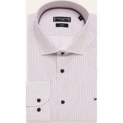 Tommy Hilfiger Tailored - Koszula. Białe koszule męskie Tommy Hilfiger Tailored, bez wzorów, z bawełny, eleganckie, z włoskim kołnierzykiem, z długim rękawem. Za 299,90 zł.