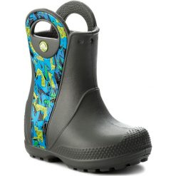 Kalosze chłopięce: Kalosze CROCS – Handle It Graphic Boot K 204839 Slate Grey