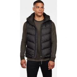 G-Star Raw - Bezrękawnik. Czarne płaszcze męskie G-Star RAW, s, bez wzorów, z poliesteru, retro, krótkie, z kapturem. Za 829,90 zł.