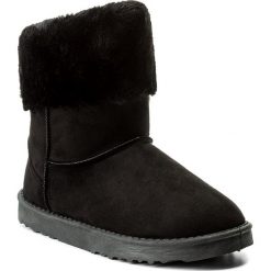 Buty JENNY FAIRY - WS1655-23A Czarny. Czarne botki damskie na zamek Jenny Fairy, z materiału. Za 79,99 zł.