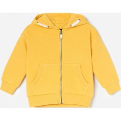 Bluza dresowa z kapturem - Żółty. Żółte bluzy męskie Reserved, bez wzorów, z dresówki, z kapturem, bez rękawów, z kapturem. Za 39,99 zł.