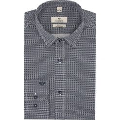 Koszula wincode 2724 długi rękaw slim fit granatowy. Niebieskie koszule męskie Recman, m, bez wzorów, bez kołnierzyka, z długim rękawem. Za 159,00 zł.