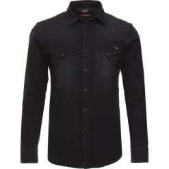Replay Koszula black denim. Czarne koszule męskie Replay, m, bez wzorów, z elastanu, bez kołnierzyka, bez rękawów. Za 559,00 zł.