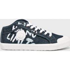Pepe Jeans - Trampki Industry Has No Limits. Niebieskie trampki męskie marki Pepe Jeans, z jeansu, na sznurówki. Za 299,90 zł.