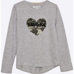Pepe Jeans - Bluzka dziecięca Bellita Jr 122-176 cm. Niebieskie bluzki dziewczęce Pepe Jeans, z nadrukiem, z bawełny, z okrągłym kołnierzem, bez rękawów, bez kaptura. W wyprzedaży za 59,90 zł.