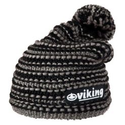 Czapki damskie: Viking Czapka damska Exclusive 3558 czarno-biała (2123558UNI)