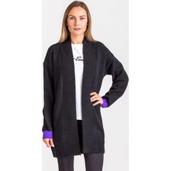 KARDIGAN Armani Exchange. Czarne swetry damskie Armani Exchange, xs, z haftami, z dzianiny. Za 669,00 zł.