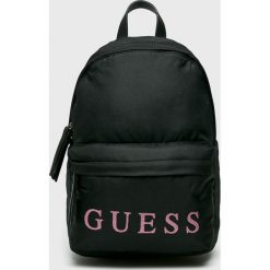 Guess Jeans - Plecak. Czarne plecaki damskie Guess Jeans, z aplikacjami, z poliesteru. W wyprzedaży za 219,90 zł.