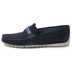 Geox Mokasyny Męskie Uomo Snake Mocassino 41 Niebieski. Niebieskie mokasyny męskie marki Geox. W wyprzedaży za 260,00 zł.