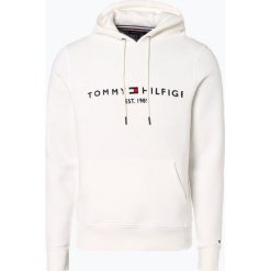 Tommy Hilfiger - Męska bluza nierozpinana, biały. Białe bluzy męskie xxl, z haftami, z kapturem. Za 349,95 zł.