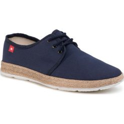 Tenisówki BIG STAR - FF276042 Navy. Niebieskie półbuty damskie BIG STAR, na co dzień, bez wzorów, z gumy, retro, bez obcasa, na płaskiej podeszwie, bez zapięcia. Za 119,00 zł.
