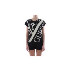 T-shirty z krótkim rękawem Guess W92I87 K68D0 SS KIMONO. Czarne t-shirty damskie Guess, xs, z aplikacjami, bez kołnierzyka. Za 193,66 zł.