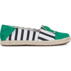 Geox - Espadryle. Espadryle damskie Geox, bez wzorów, ze skóry, bez obcasa, na obcasie. W wyprzedaży za 369,90 zł.