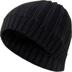 Ciepła Zimowa Męska Czapka, Czarna, Uniwersalny Rozmiar CPAPJNSZ31cz. Czarne czapki męskie Pako Jeans, na zimę, bez wzorów, ze splotem. Za 24,90 zł.