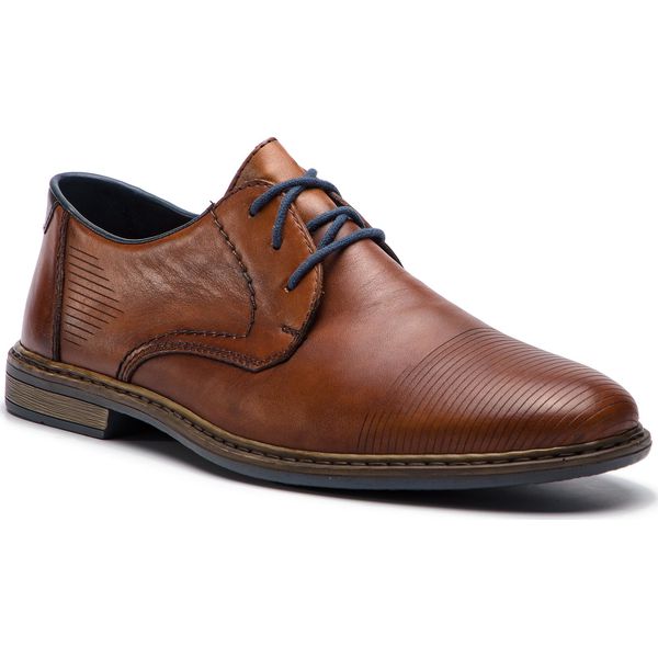 Półbuty RIEKER 13414-26. Półbuty męskie Rieker, bez wzorów, bez zapięcia. Za 299,99 zł.