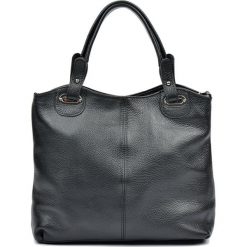 Torebki klasyczne damskie: Skórzana torebka w kolorze czarnym – (S)28 x (W)39 x (G)13 cm