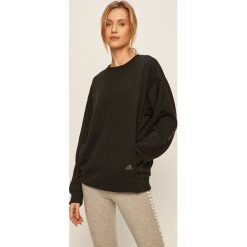 Adidas Performance - Bluza. Czarne bluzy damskie adidas Performance, s, z nadrukiem, z poliesteru, bez rękawów, bez kaptura. Za 229,90 zł.