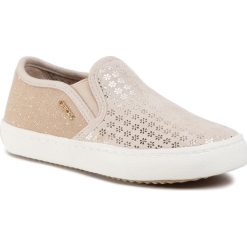 Tenisówki GEOX - J Kilwi G D J62D5D 007AS C5000 M Beige. Brązowe trampki dziewczęce Geox, bez wzorów, ze skóry, bez zapięcia. Za 239,00 zł.