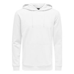 ONLY&SONS Męska bluza Basic Sweat Hood ie Unbrushed Noos White (rozmiar S). Białe bluzy męskie Only&Sons, s, bez wzorów, z kapturem, bez rękawów, z kapturem. W wyprzedaży za 85,00 zł.