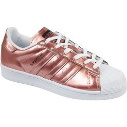 Adidas Superstar W cg3680 38 2/3 Różowe. Różowe buty sportowe damskie marki Adidas, bez wzorów, ze skóry, sportowe, adidas superstar. W wyprzedaży za 279,99 zł.