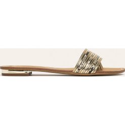 Aldo - Japonki Uniania. Żółte klapki damskie ALDO, bez wzorów, ze skóry ekologicznej, bez obcasa, na obcasie. Za 189,90 zł.