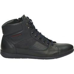 Botki męskie - 6359-2 PE BLU. Czarne botki męskie Venezia, z gumy. Za 249,00 zł.