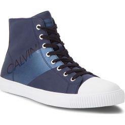 Trampki CALVIN KLEIN JEANS - Antani SE8591 Navy/Metal Blue. Niebieskie półbuty męskie Calvin Klein Jeans, bez wzorów, z jeansu, bez zapięcia. W wyprzedaży za 269,00 zł.