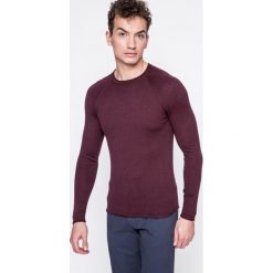 Wrangler - Sweter. Brązowe swetry klasyczne męskie marki Wrangler, xxl, z bawełny, z okrągłym kołnierzem. W wyprzedaży za 99,90 zł.