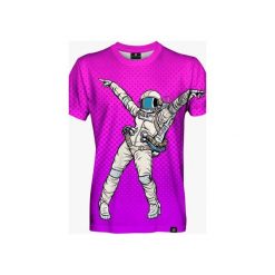 Space Disco men's t-shirt. Fioletowe t-shirty męskie marki Mars from venus, s, bez wzorów, bez kołnierzyka. Za 101,40 zł.