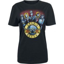 Guns N' Roses Skeletons and Bullets Koszulka damska czarny. Czarne bluzki z odkrytymi ramionami marki Guns N' Roses, s, z nadrukiem. Za 62,90 zł.