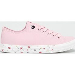 Big Star - Tenisówki. Różowe trampki i tenisówki damskie BIG STAR, bez wzorów, z gumy, na sznurówki. W wyprzedaży za 59,90 zł.