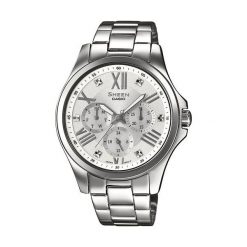 Casio Sheen SHE-3806D-7AUER - Negocjuj cenę zakupu, na pewno będziesz zadowolony. Szare zegarki damskie marki CASIO. Za 499,00 zł.