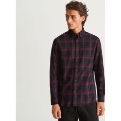 Koszula w kratę regular fit - Fioletowy. Fioletowe koszule męskie Reserved, l. Za 99,99 zł.