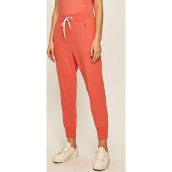 Polo Ralph Lauren - Spodnie. Różowe spodnie damskie Polo Ralph Lauren, s, bez wzorów, z bawełny. Za 539,90 zł.