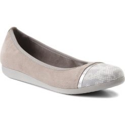 Baleriny LASOCKI - EST-ADEL-02 Szary Jasny. Szare baleriny damskie zamszowe Lasocki, bez wzorów, bez obcasa. Za 119,99 zł.
