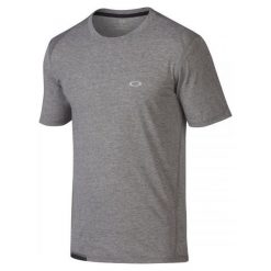 Oakley Icon Ss Top - Copy Athletic Heather Grey S. Szare koszulki męskie marki Oakley, s, bez wzorów, bez kołnierzyka, bez rękawów. W wyprzedaży za 109,00 zł.