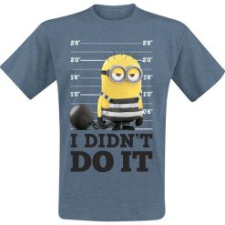 T-shirty męskie: Minions I Didn't Do It T-Shirt odcienie niebieskiego