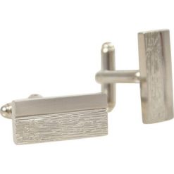 Podłużne Eleganckie Spinki do Mankietów -Chattier- Srebrne, Męskie, Wąskie SPMCHBASIC0085. Szare spinki do mankietów męskie Chattier, srebrne. Za 33,00 zł.
