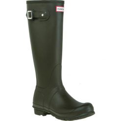 Buty zimowe damskie: Kalosze HUNTER – Original Tall WFT1000RMA Dark Olive