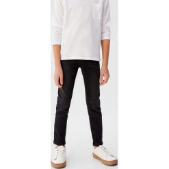 Mango Kids - Jeansy dziecięce Skinny 110-164 cm. Szare spodnie chłopięce Mango Kids, bez wzorów, z elastanu. Za 89,90 zł.