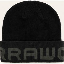 G-Star Raw - Czapka. Czarne czapki męskie G-Star RAW, na zimę, bez wzorów, z dzianiny, retro. Za 149,90 zł.
