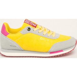 Big Star - Buty. Żółte buty sportowe damskie BIG STAR, bez wzorów, ze skóry, sportowe. Za 189,90 zł.