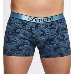 Bokserki Cornette Waves. Szare bokserki męskie Cornette, bez wzorów, z dzianiny. Za 33,14 zł.