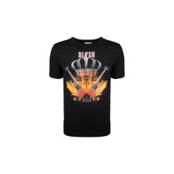 T-shirty z krótkim rękawem John Richmond HMP18086TS NA / Christopher. Czarne t-shirty męskie John Richmond, s, bez wzorów, bez kołnierzyka, krótkie. Za 259,00 zł.