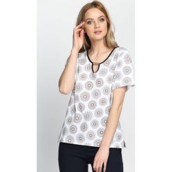Bluzki damskie: Biały T-shirt Panoply