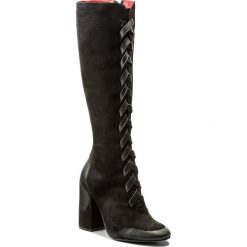 Kozaki CARINII - B4301 360-E50-PSK-C00. Czarne buty zimowe damskie marki Carinii, z nubiku. W wyprzedaży za 309,00 zł.