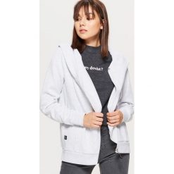 Rozpinana bluza z asymetrycznym zamkiem - Jasny szary. Szare bluzy rozpinane damskie Cropp, l. Za 79,99 zł.