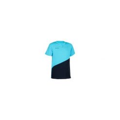 Koszulka do hokeja FH100 dla dzieci. Niebieskie t-shirty chłopięce KOROK, bez wzorów, z poliesteru, bez rękawów. Za 24,99 zł.